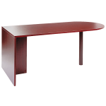 Alera Valencia 72inW D-Top Computer Desk Shell, Mahogany