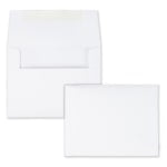 Quality Park Invitation Envelopes, 4 3/8in x 5 3/4in, Gummed Seal, White, Box Of 100