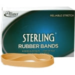 Alliance Rubber 25055 Sterling Rubber Bands, Size #105, 5in x 5/8in, Natural Crepe, Approximately 70 Bands