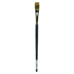 Royal & Langnickel Sabletek Long-Handle Paint Brush L95510, Size 26, Bright Bristle, Sable Hair, Blue