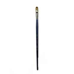 Royal & Langnickel Sabletek Long-Handle Paint Brush L99590, Size 30, Flat Bristle, Sable Hair, Blue