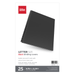 Office Depot Brand Binding Backs, 8 3/4in x 11 1/4in, Black, Pack Of 25