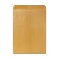 Quality Park Catalog Envelopes, Gummed Closure, 12in x 15 1/2in, Brown, Box Of 250