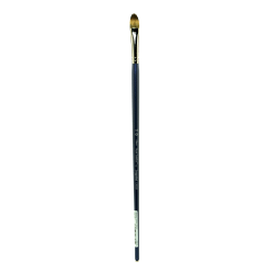 Royal & Langnickel Sabletek Long-Handle Paint Brush L95525, Size 14, Filbert Bristle, Sable Hair, Blue