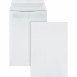 Quality Park #28 Redi-Seal Catalog Envelopes, Self-Sealing, White, Box Of 100