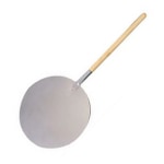 American Metalcraft Round Aluminum Pizza Peel, 13 1/2in, Silver