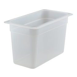 Cambro Translucent GN 1/3 Food Pans, 8inH x 6-15/16inW x 12-3/4inD, Pack Of 6 Containers