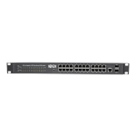 Tripp Lite 24-Port Gigabit Ethernet Switch L2 Managed w/PoE 10/100/1000Mbps - 24 x Gigabit Ethernet Network, 2 x Gigabit Ethernet Uplink - Manageable - Optical Fiber, Twisted Pair - Modular - 2 Layer Supported