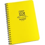 Rite in the Rain All-Weather Spiral Notebooks, Side, 4-7/8in x 7in, 64 Pages (32 Sheets), Yellow, Pack Of 12 Notebooks