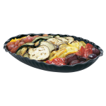 Cambro Plastic Deli Platters, Black, Pack Of 6 Platters