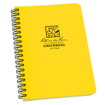 Rite in the Rain No. 373N All-Weather Spiral notebooks, Side, 4-5/8in x 7in, 64 Pages (32 Sheets), Yellow, Pack Of 12 notebooks