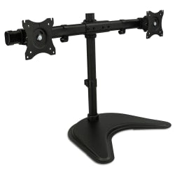 Mount-It! Dual Monitor Desk Stand, Black, MI-1781