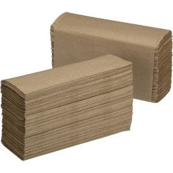 SKILCRAFT Multi-Fold 1-Ply Paper Towels, 9-1/4in, 250 Sheets Per Bundle, Case Of 16 Bundles