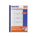 Rediform 2-Part Purchase Order Book - 400 Sheet(s) - Stapled - 2 Part - Carbonless Copy - 2 3/4in x 7in Sheet Size - Blue Print Color - 1 Each