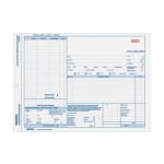 Rediform 3-part Auto Repair Order Forms - 3 PartCarbonless Copy - 11in x 8 1/2in Sheet Size - Assorted Sheet(s) - Blue Print Color - 50 / Pack