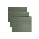 Smead TUFF Hanging Folders With Easy Slide Tabs, Letter Size, Standard Green, Box Of 20