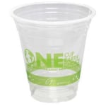 Karat Earth PLA Plastic Cups, 12 Oz, Clear, Pack Of 1,000 Cups