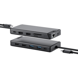 ALOGIC MV2 - Docking station - USB-C - VGA, 2 x HDMI - 1GbE