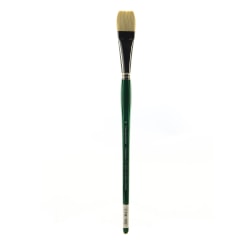 Grumbacher Gainsborough Oil And Acrylic Paint Brush, Size 10, Bright Bristle, Hog Hair, Green