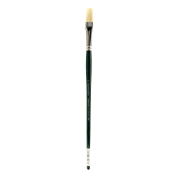 Grumbacher Gainsborough Oil And Acrylic Paint Brush, Size 14, Bright Bristle,Hog Hair, Green