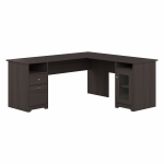 Bush Furniture Cabot 72inW L-Shaped Computer Desk With Storage, Heather Gray, Standard Delivery