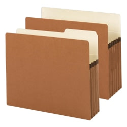 Smead Expanding File Pockets, 1 3/4in Expansion, 9 1/2in x 11 3/4in, 30% Recycled, Redrope