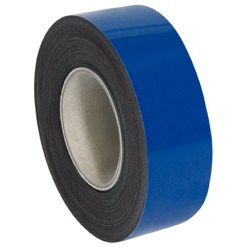 Partners Brand Blue Warehouse Labels, LH130, Magnetic Rolls 2in x 50ft, 1 Roll