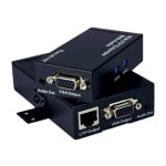 QVS VGA/WUXGA with Audio Single CAT5e/6 Extender Kit - Video/audio extender - up to 492 ft