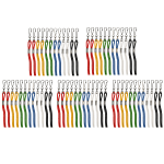 Champion Sports Lanyards, 25inH x 18inW x 21-1/4inD, Assorted Colors, 12 Lanyards Per Pack, Set Of 5 Packs