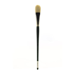 Grumbacher Gainsborough Oil And Acrylic Paint Brush, Size 10, Filbert Bristle, Hog Hair, Green