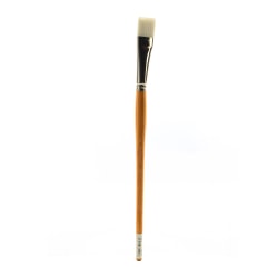 Grumbacher Bristlette Paint Brush, Size 10, Bright Bristle, Synthetic, Brown