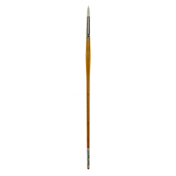 Grumbacher Bristlette Paint Brush, Size 10, Flat Bristle, Synthetic, Brown