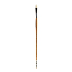 Grumbacher Bristlette Paint Brush, Size 6, Fan Bristle, Synthetic, Brown