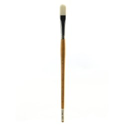 Grumbacher Bristlette Paint Brush, Size 4, Filbert Bristle, Synthetic, Brown