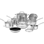 Cuisinart Chef's Classic 14-Piece Non-Stick Cookware Set, Silver