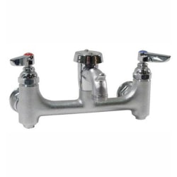 T&S Brass Service Sink Faucet, 8in Centers, Chrome