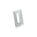 Azar Displays 1-Pocket Crystal Styrene Modular Brochure Holders, 7 3/4inH x 4 1/2inW x 3 1/2inD, Clear, Pack Of 10