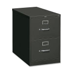 HON 26-1/2inD Vertical 2-Drawer Legal-Size File Cabinet With Lock, Charcoal