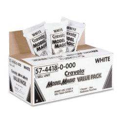 Crayola Model Magic Classpack, 1 Oz. Pouch, Case Of 75 Pouches, White