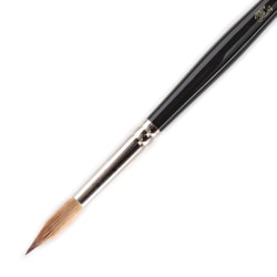 Winsor & Newton Series 7 Kolinsky Pointed Paint Brush, Size 5, Round Bristle, Sable Hair, Black