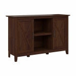 Bush Furniture Key West 47inW Accent Cabinet With Doors, Bing Cherry, Standard Delivery