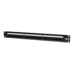 Tripp Lite 24-Port 1U Rack-Mount Cat5e 110 Patch Panel 568B RJ45 Ethernet TAA - 568B, RJ45 Ethernet"