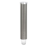 Avalon Stainless-Steel Adjustable Pull-Type Cup Dispenser, 4-1/4inH x 4-1/4inW x 16-1/2inD