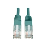 Eaton Tripp Lite Series Cat5e 350 MHz Molded (UTP) Ethernet Cable (RJ45 M/M), PoE - Green, 25 ft. (7.62 m) - Patch cable - RJ-45 (M) to RJ-45 (M) - 25 ft - UTP - CAT 5e - molded, stranded - green