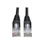 Eaton Tripp Lite Series Cat5e 350 MHz Snagless Molded (UTP) Ethernet Cable (RJ45 M/M), PoE - Black, 3 ft. (0.91 m) - Patch cable - RJ-45 (M) to RJ-45 (M) - 3 ft - UTP - CAT 5e - molded, snagless, stranded - black