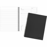 Mead Limited Meeting Notebook, 7-1/4in x 9-1/2in, 80 Pages, Black