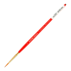 Winsor & Newton Sceptre Gold II Short-Handle Paint Brush 101, Size 16, Round Bristle, Sable Hair, Terracotta