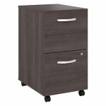 Bush Business Furniture Hybrid 28inD Vertical 2-Drawer Mobile File Cabinet, Storm Gray, Delivery