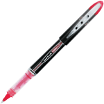 uni-ball Vision Elite Rollerball Pens, 0.5 mm, Dark Gray Barrel, Red Ink