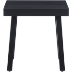 Linon Abilene Aluminum Outdoor Side Table, 20-1/4inH x 19-3/4inW x 17-1/4inD, Black